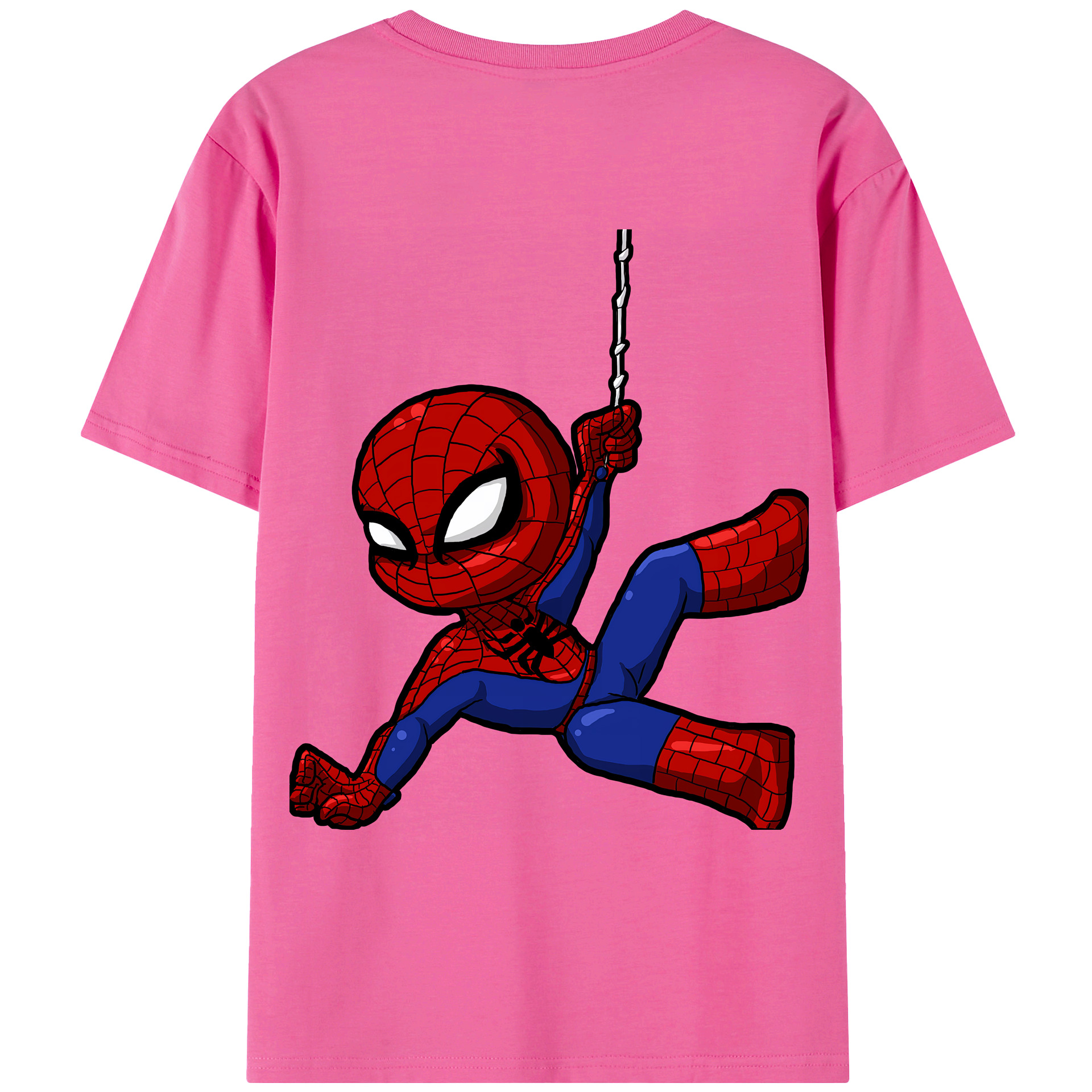 （画像用） Spider Man スパイダーマン レディース半袖Tシャツ(バックプリント)